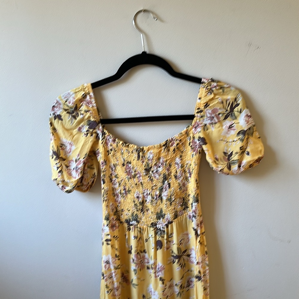 Faithfull the Brand Yellow Floral Dress - Picture 3 of 7